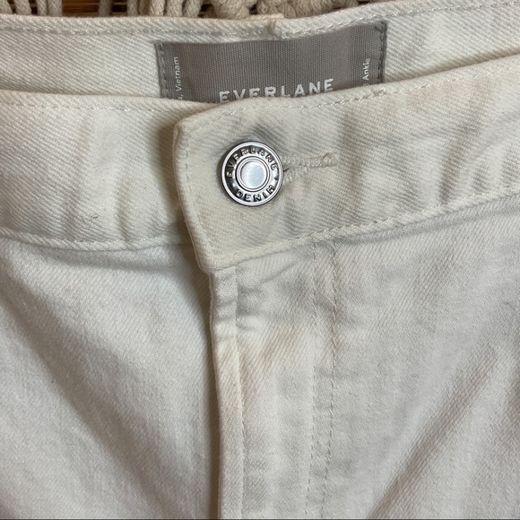 Everlane High Waist Ankle Jeans White Size 16 (33) - Picture 4 of 13